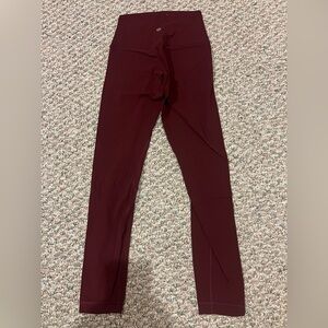 lululemon athletica Burgundy Leggings
